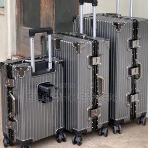3 in 1 Luxury Aluminium Managerial Suitcase Travel Set