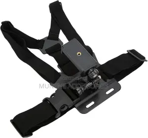 Chest Phone Mount Strap Harness Adjustable With Phone Clip Holder