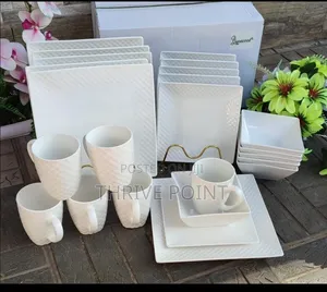 24 PCS Square Dinner Set.