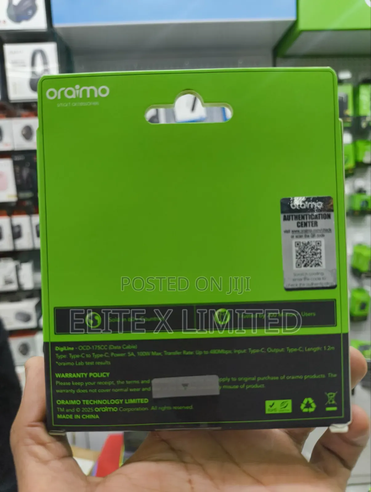 Oraimo Digline 100w Ocd-175cc Cable