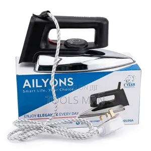 Dry Iron Box 1000w - Non-Stick Durable.Ailyons Hd-199a Electric