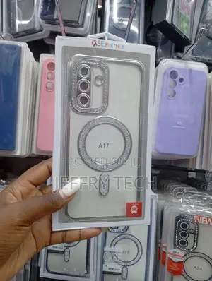Samsung Galaxy A17 Glitter-Plated Magnetic Phone Case