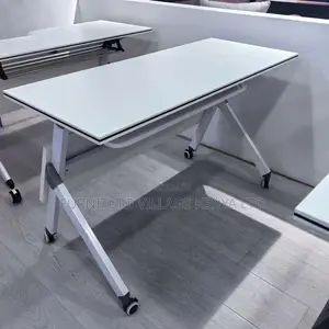 1.2m White Foldable Mobile Conference Table