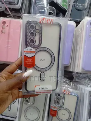 Samsung Galaxy A24 Stylish With a Decorative Ring on the Back Case