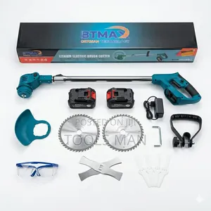 Btmax Lithium Cordless Brush Cutter, Dual Battery Grass Trimmer.