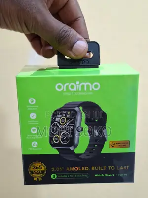 Oraimo Watch Nova 2 2.01" Amoled Ip68 Curved Touchscreen Smart Watch
