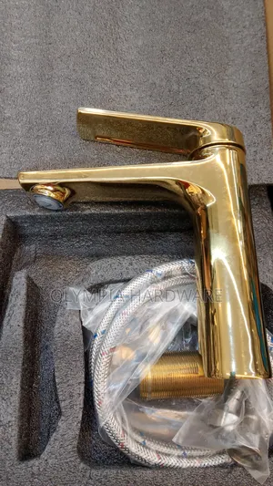 Gold Basin Mixer Tap