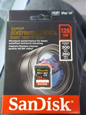 Sandisk 128gb Extreme Pro Uhs-I SDXC Memory Card