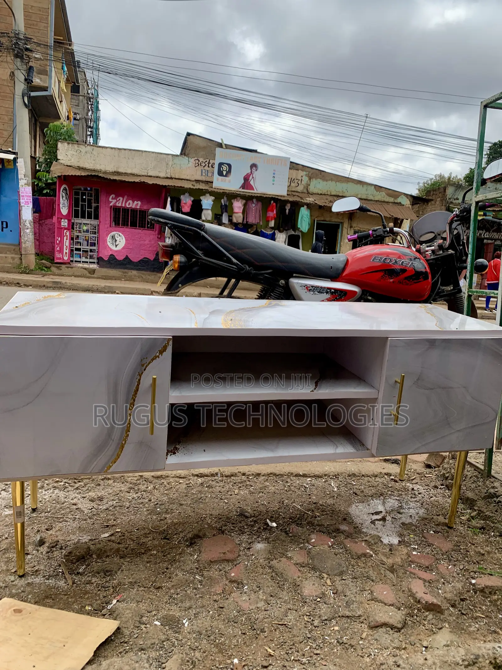 PCV Marble Tv Stand With Waterproof