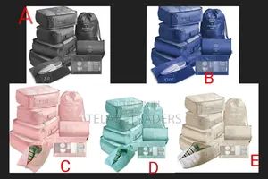 8 PCS Luggage Travel Organizers for Suitcase With Toiletry Case