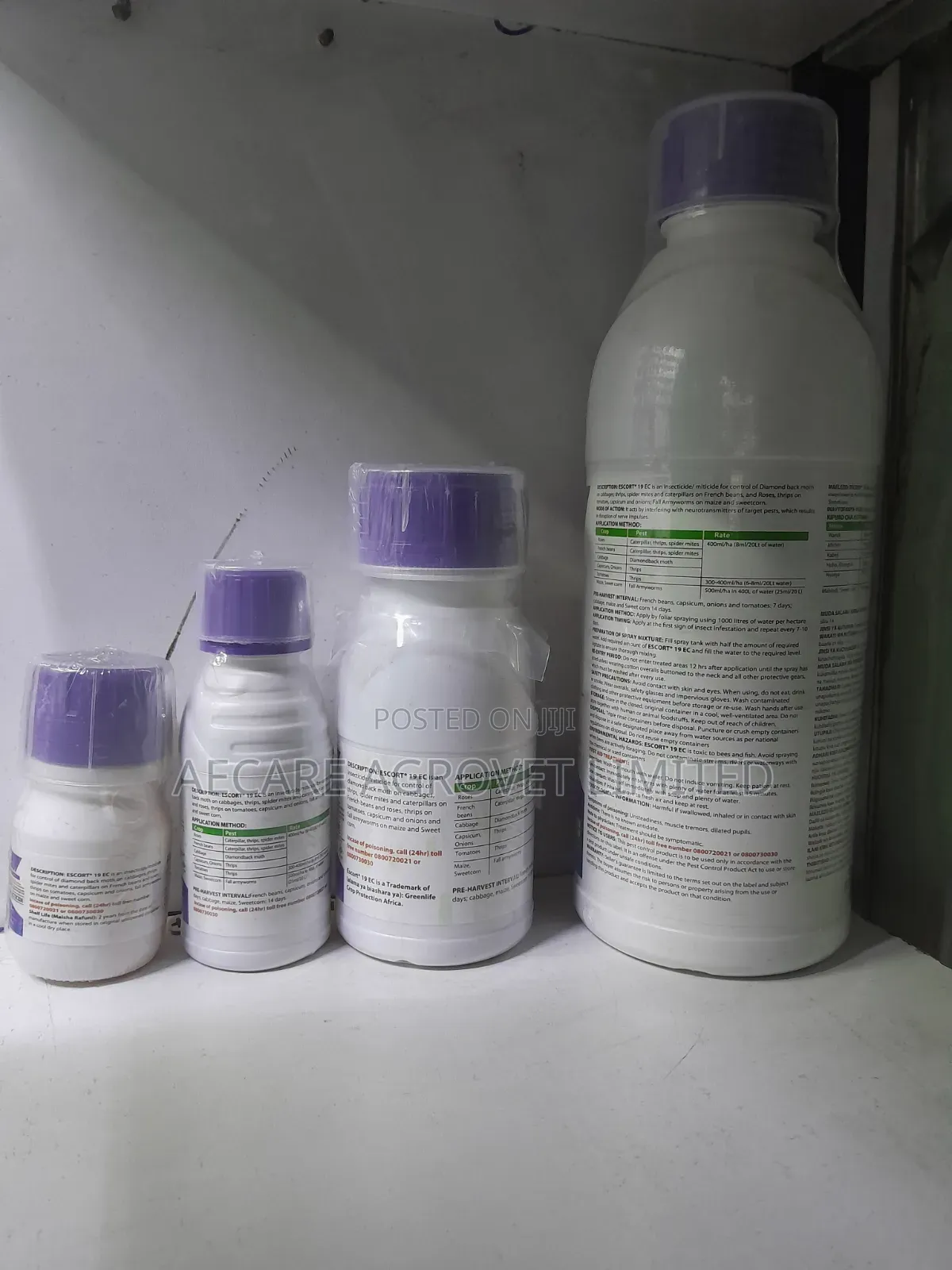 Escort 19ec Fall Armyworm Insecticide 50ml,100ml, 250ml, 1l