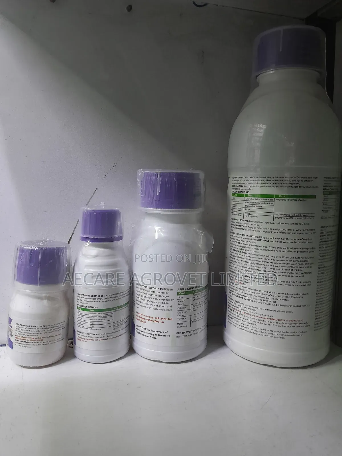 Escort 19ec Fall Armyworm Insecticide 50ml,100ml, 250ml, 1l