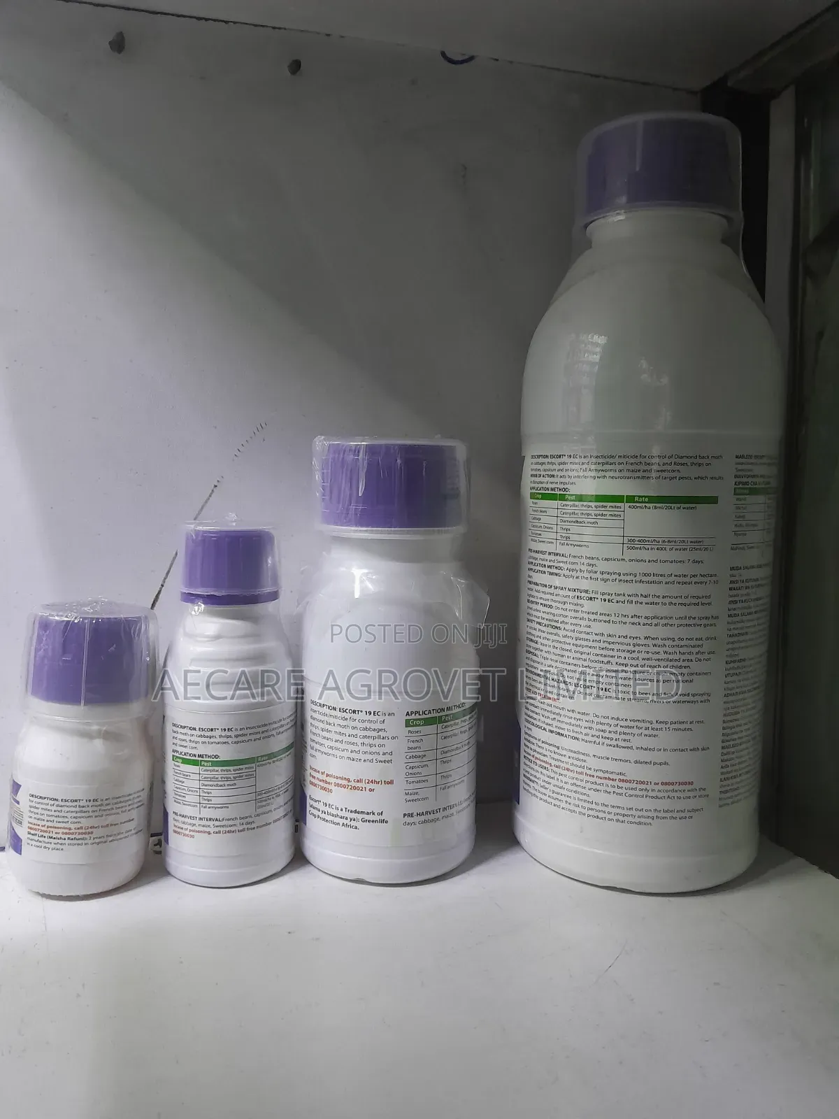 Escort 19ec Fall Armyworm Insecticide 50ml,100ml, 250ml, 1l