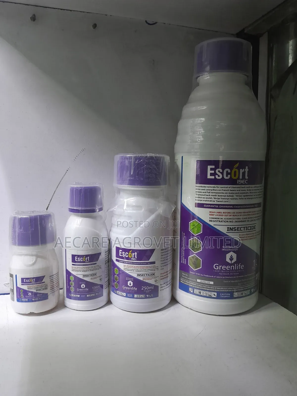 Escort 19ec Fall Armyworm Insecticide 50ml,100ml, 250ml, 1l