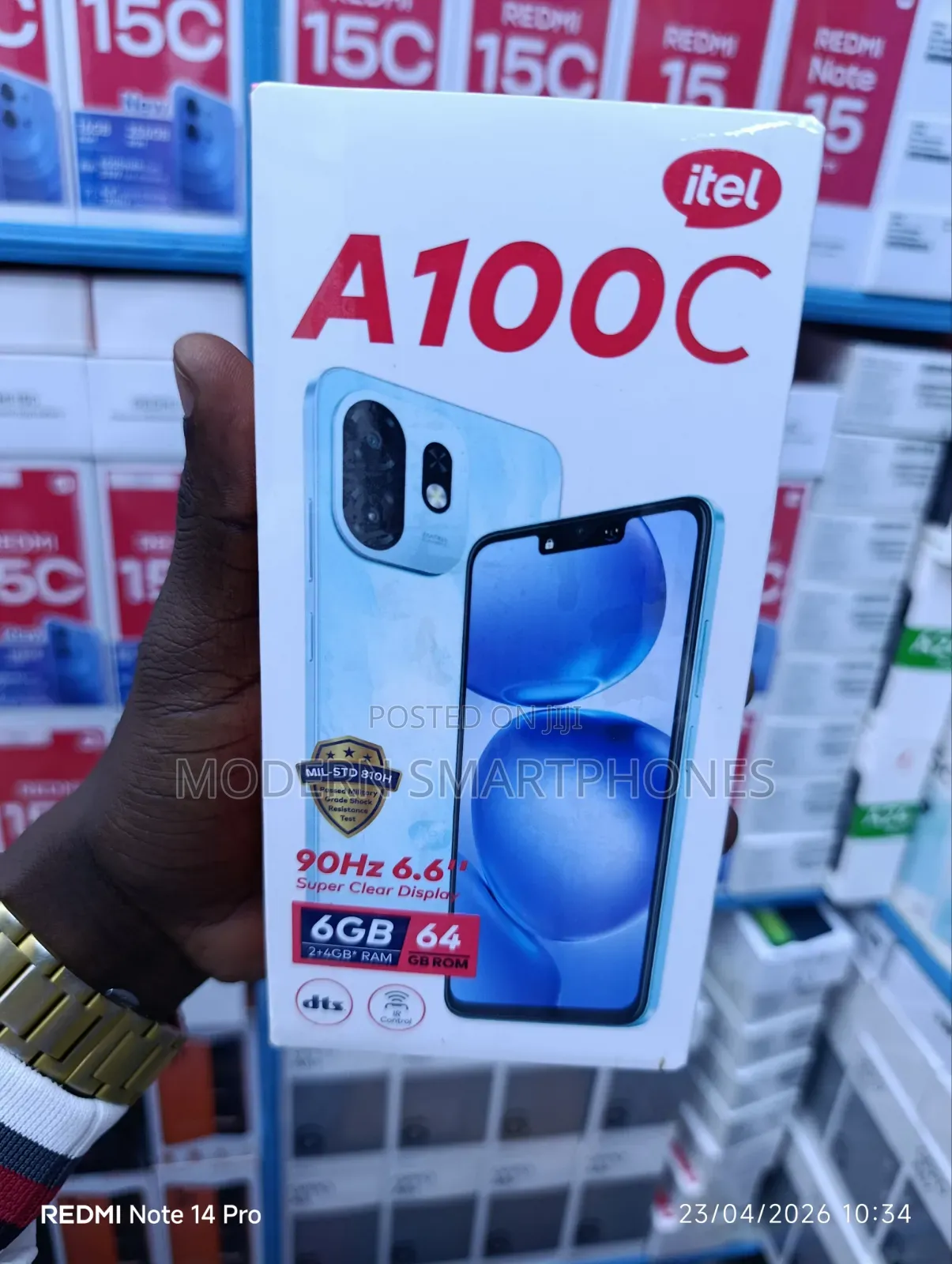 New Itel A100C 64 GB Black