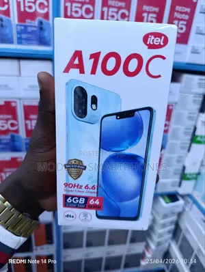 New Itel A100C 64 GB Black