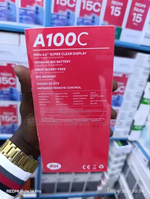 New Itel A100C 64 GB Black