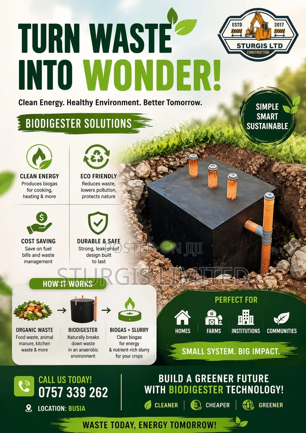 Biodigester With Purification Chamber
