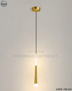 Sleek Conical Design Modern Gold Mini Pendant Light