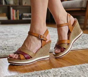 Women's Wedge Sandals With Jute Wedge Heel Size 37-42