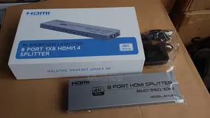 3d 8 Port Hdmi Splitter 1 in 8 Out Audio Video