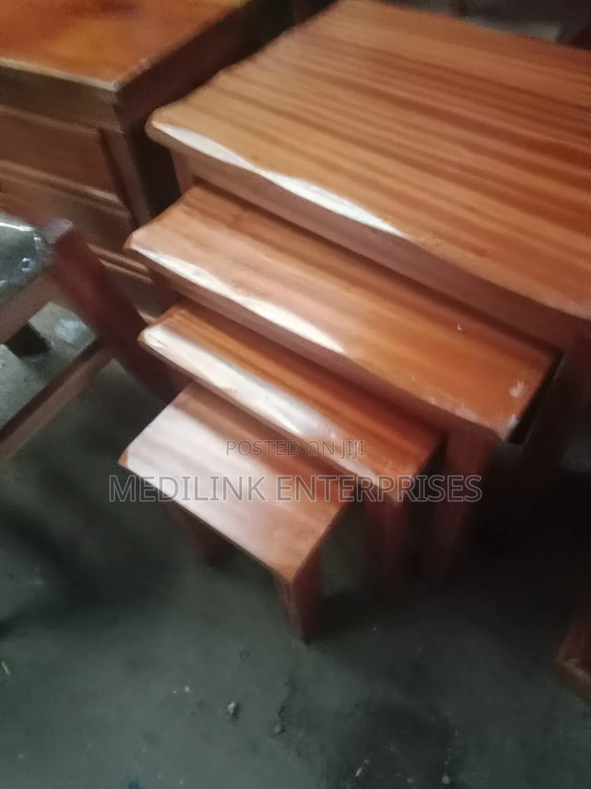 Mahogany's Vanish Nestle Stools (Solid)