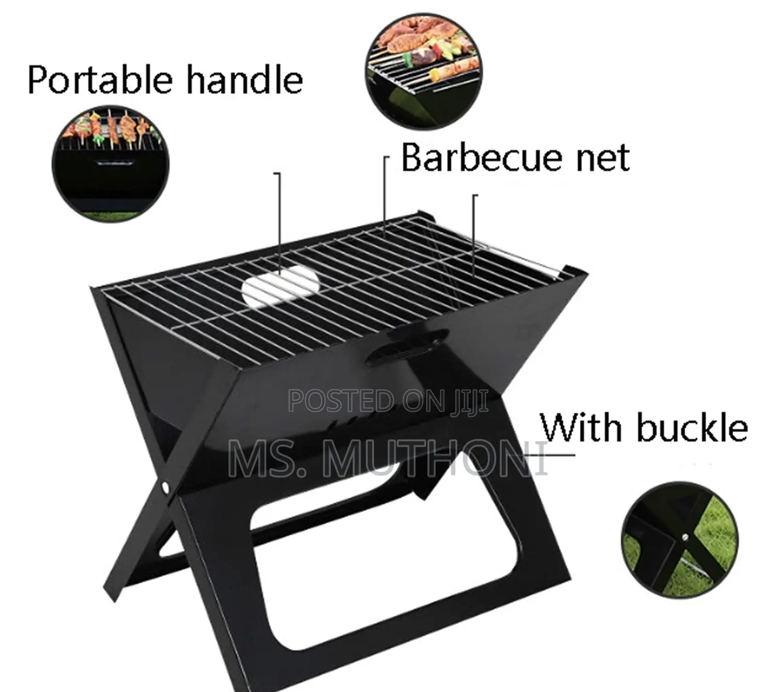 Minimalist Portable X Charcoal BBQ Grill