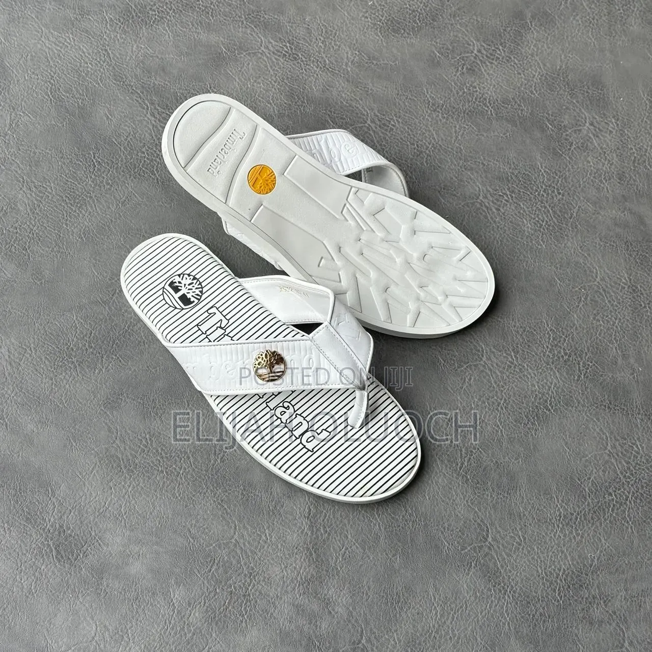 Timberland White Leather Sandals