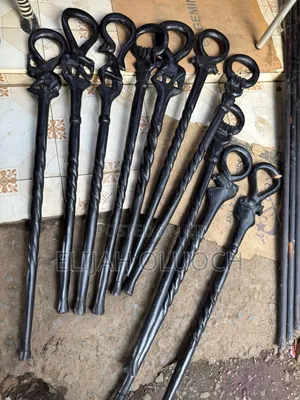 Elegant Hand-Carved African Walking Sticks 