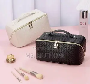 Convenient Woven Texture Cosmetic / Travel / Toiletries Bag