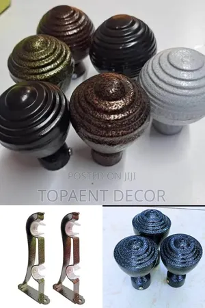 Powder Coated Heavy Duty Rod Brackets and Flowers