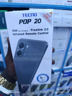 New Tecno Pop 20 64 GB Black