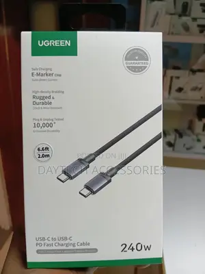 Ugreen 240w Usb-C to Usb-C Cable Pd3.1 Fast Charging Cord.
