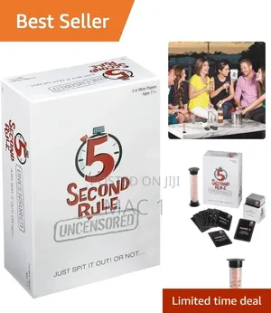 : 5 Second Rule Uncensored Card Game (New/Sealed)