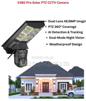 V380 Pro Solar Ptz Cctv Camera