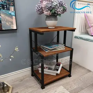 Printer Stand, Mobile Desk Organizer Shelves