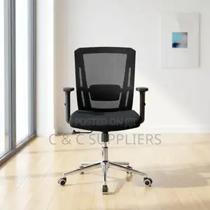 Office Chairs; Mid Back Mesh Office Chair With Lumbar Support