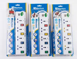 Marken 4-Way Universal Power Strip/Extension - 2 Usb Ports, 3m Cable