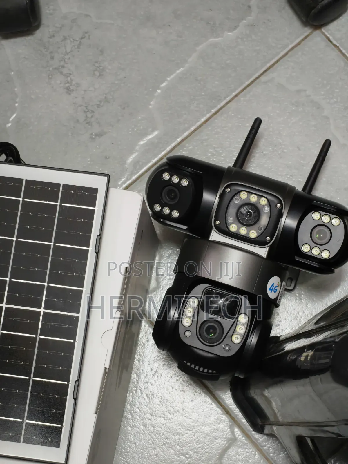 4g Video CCTV Camera With Triple Lens Cameras