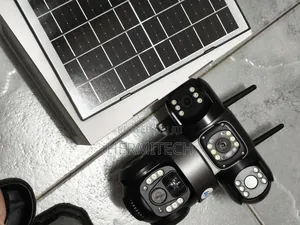 Full Colour View Triple Lens 4g Smart Solar Powered CCTV Camera