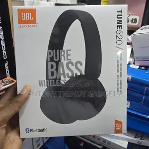 JBL Tune 520 Wireless on-Ear Headphones, Pure Bass Sound