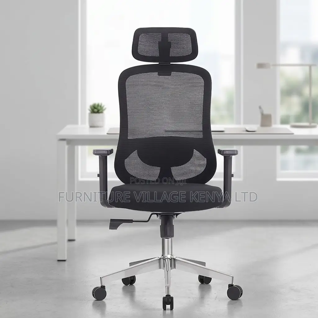 Black Ergonomic Mesh Adjustable Home Chair