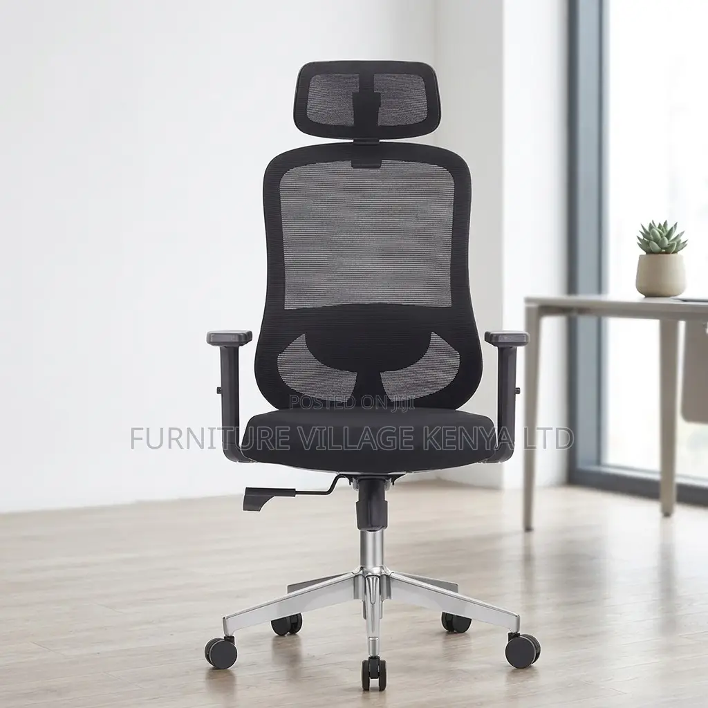 Black Ergonomic Mesh Adjustable Home Chair