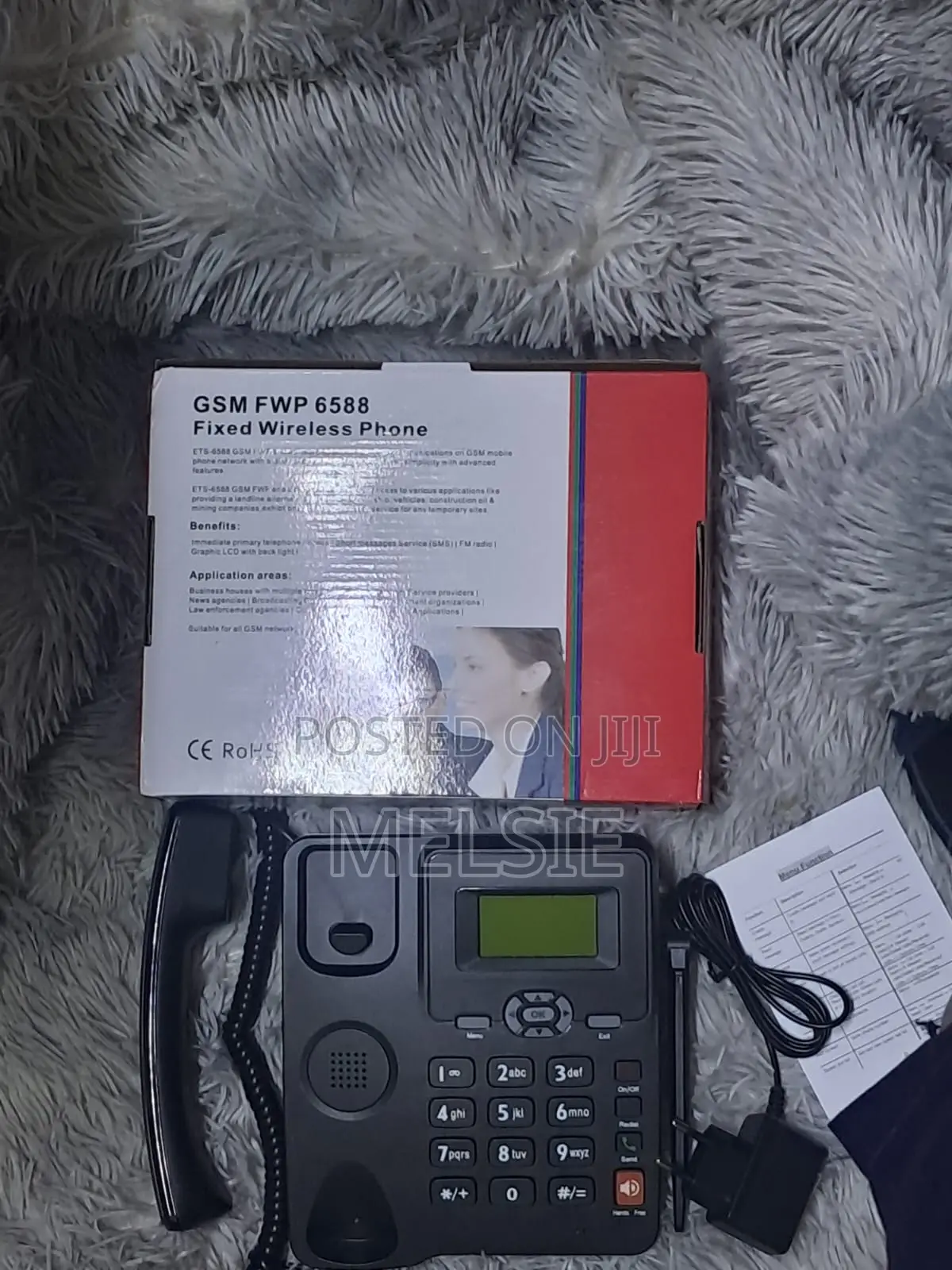 6588 GSM Fixed Wireless Desk Phone With Sim Card Support