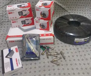 Hikvision 4 CCTV 1080p Smart Hybrid 4 Channel DVR 50m Coaxial Cable