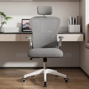 Swivel Adjustable White Orthopedic Desk Seat