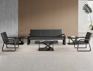 Office Waiting Bench : 5-Seater Reception Sofa