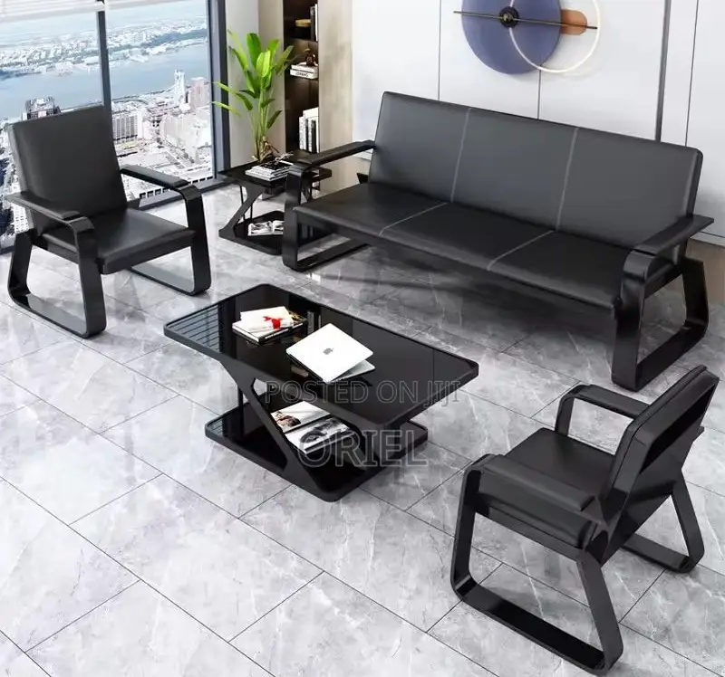 Office Waiting Bench : 5-Seater Reception Sofa