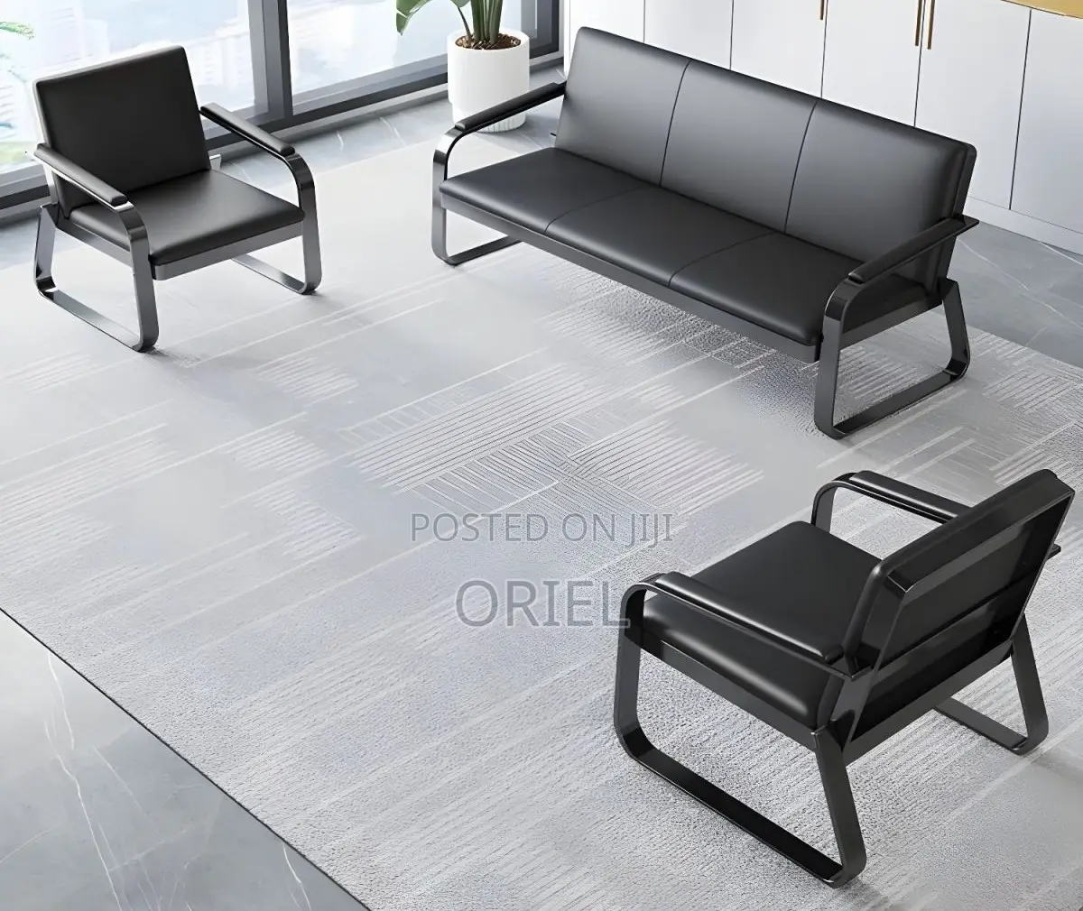 Office Waiting Bench : 5-Seater Reception Sofa
