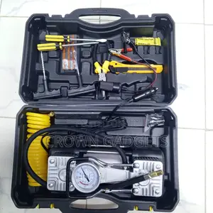 12v Portable Air Compressor Car Tire Inflator Repair Set